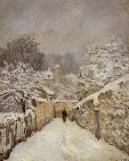 Alfred Sisley Snow at Louveciennes France oil painting artist